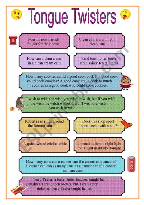 list of tongue twisters.